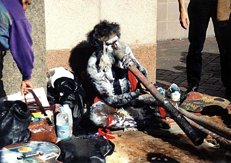 Aborigine 1a001 Aborigine, Circular Quay, Sydney